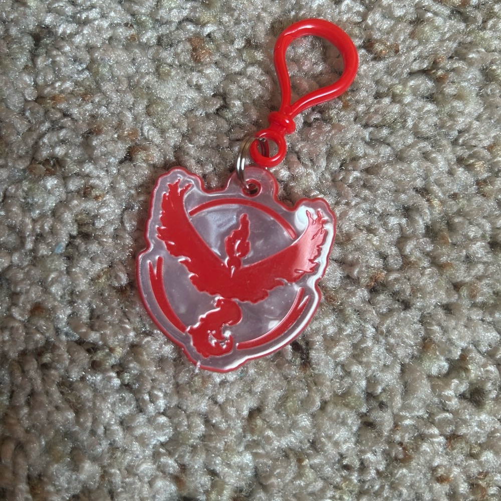 Pokémon Go Red Team Valor Keychain
